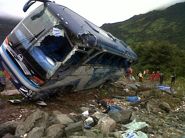 Bus accidentado en Papallacta
http://galeria.bus-america.com/displayimage.php?pos=-18399
Foto extraida de la pagina web de Teleamazonas
Palabras clave: Amazonas - Accidente