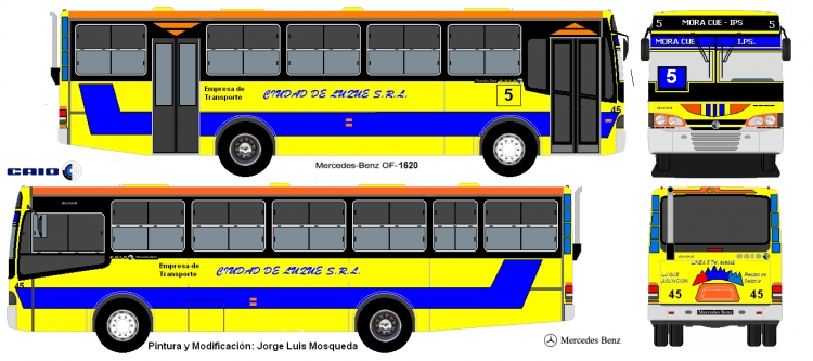 Mercedes-Benz OF 1318 - Caio Alpha (en Paraguay) - Linea 5 , Ciudad de Luque
Modificacion y Pintura: Jorge Luis Mosqueda
Palabras clave: MB