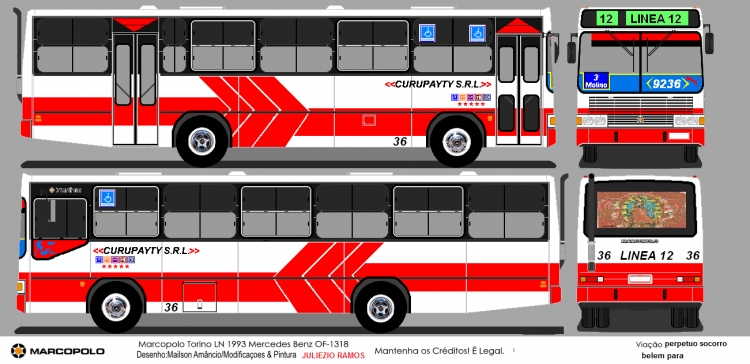Marcopolo Torino LN (para Paraguay) - Curupayty
Diesño base: Mailson Amancio
