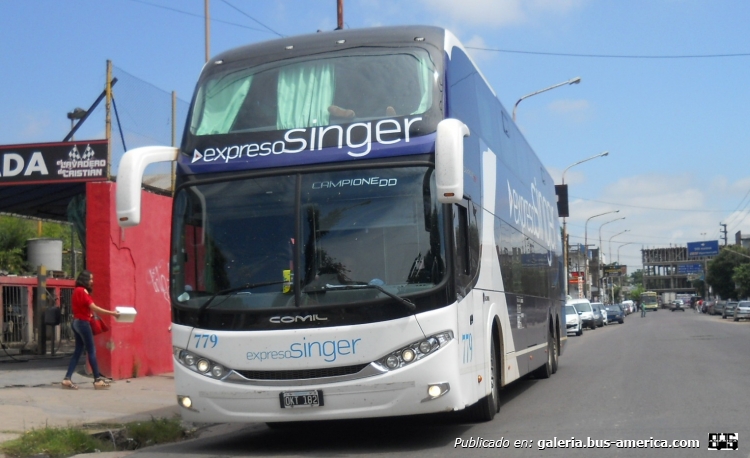 Scania - Comil (en Argentina) - Expreso Singer
OKT 182
Interno 779
