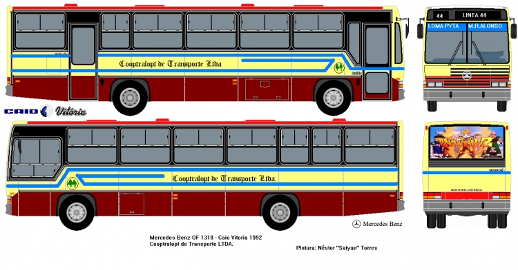 Mercedes-Benz OF 1318 - Caio Vitoria (en Paraguay) - Linea 44
Palabras clave: MB