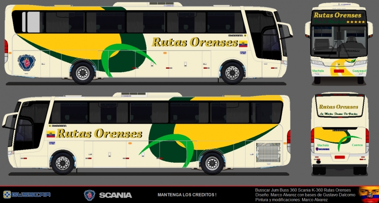 Scania - Busscar Jum Buss 360 (para Ecuador) - Rutas Orences
