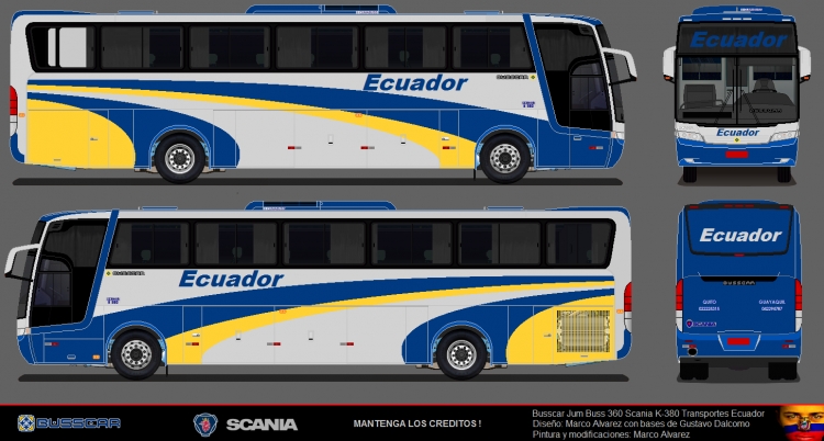Scania - Busscar Jum Buss 360 (para Ecuador) - Ecuador
