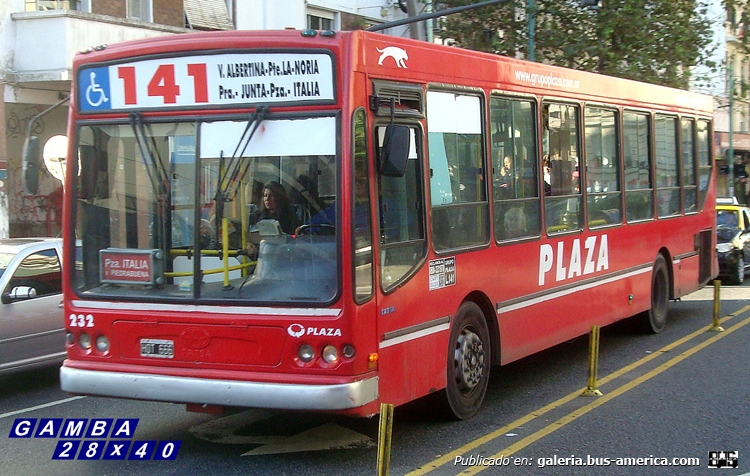 T.A.T.S.A. - Puma D 12 - Plaza
HOT 666
Línea 141 - Interno 232
Como fuera bautizado aquí, "el bondi del diablo".
Se lo ve bastante mejorado, con respecto a la foto anterior

Colección: Gamba 28x40

http://galeria.bus-america.com/displayimage.php?pid=34932
Palabras clave: Gamba / 141