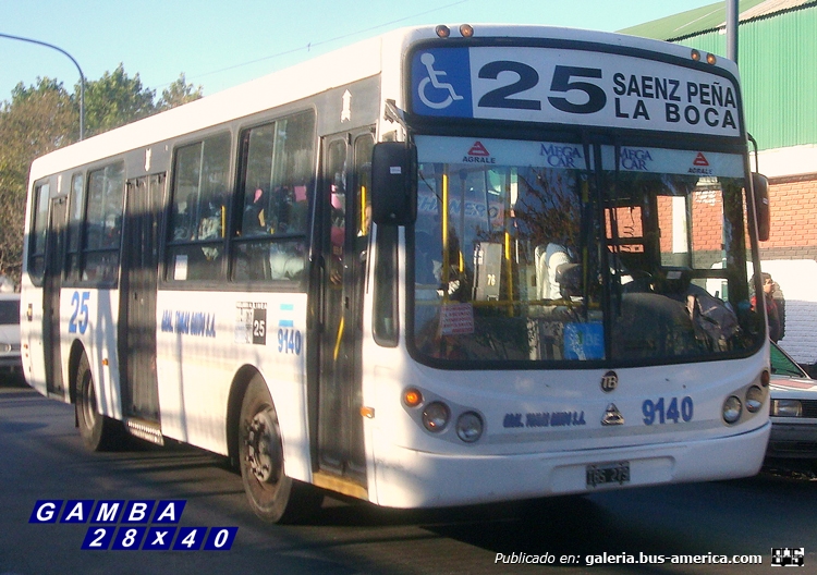 Agrale MT 12 - Todo Bus - General Tomás Guido
IBS 279
Línea 25 - Interno 9140

Colección: Gamba 28x40
Palabras clave: Gamba / 25