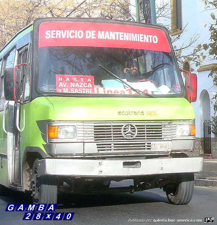 Mercedes-Benz LO 814 - San Miguel - Ecotrans
ARW 234
Un auxilio con algo de nostalgia..
Lleva en su parabrisas una ramalera de un servicio fraccionado y el cartel indicador, de la Línea 124, que ya no está bajo la órbita del grupo

Colección: Gamba 28x40
Palabras clave: Gamba / 124