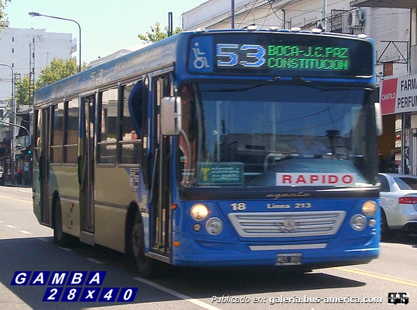 Mercedes-Benz OH 1718 L - Ugarte - Línea 213
MQS 866
Línea 53 - Interno 18

Colección: Gamba 28x40

http://galeria.bus-america.com/displayimage.php?pid=40831
Palabras clave: Gamba / 53