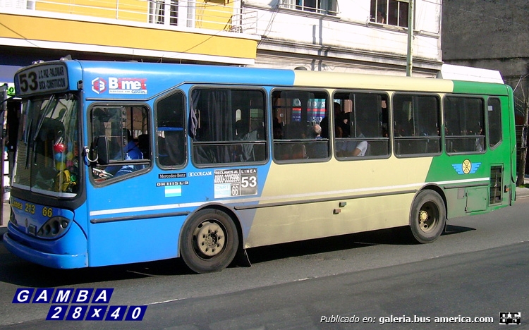 Mercedes-Benz OH 1115 L - Bi-Met - Línea 213
Línea 53 - Interno 66
No quedó ninguno, durante años fue una plaga en ésta línea

Colección: Gamba 28x40
Palabras clave: Gamba / 53
