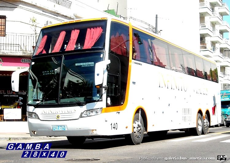Scania K 420 - Busscar (para Uruguay) - Infinito Viajes
STU-1476
Interno 140

Colección: Gamba 28x40
Palabras clave: Gamba / Larga