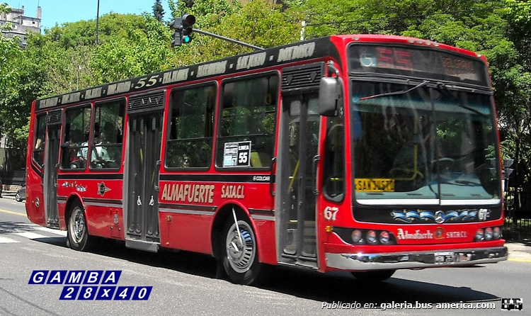 Mercedes-Benz OH 1618 L - Nuovobus - Almafuerte
MBN 267
Línea 55 - Interno 67
Renumerado, es el anterior 26

Colección: Gamba 28x40

http://galeria.bus-america.com/displayimage.php?pid=27879
http://galeria.bus-america.com/displayimage.php?pid=29504
Palabras clave: Gamba / 55