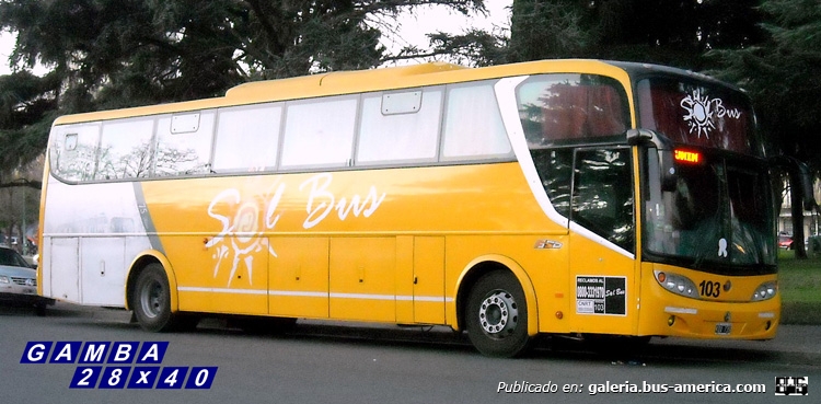 Volkswagen - Sudamericanas F-50 - Sol Bus
KQV 739
Interno 103

Colección: Gamba 28x40
Palabras clave: Gamba / Larga