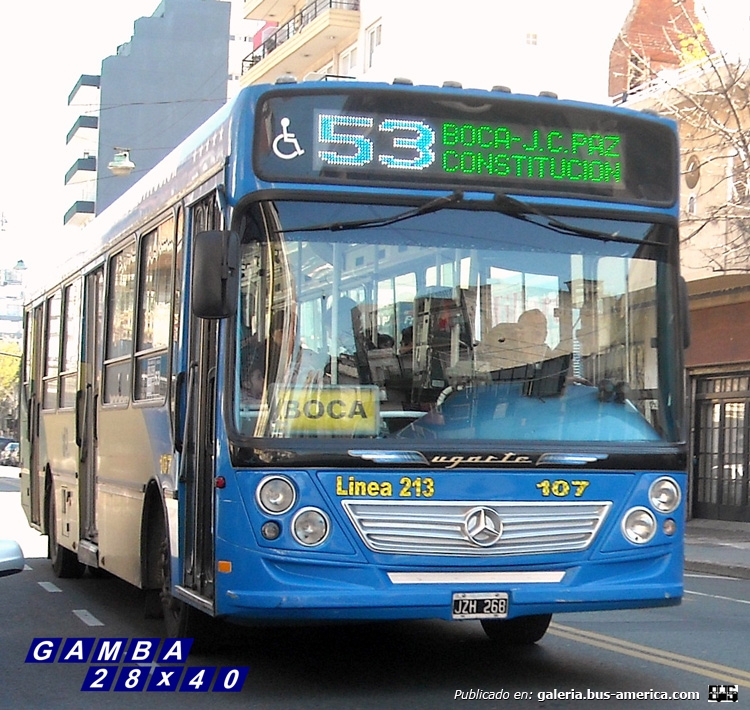 Mercedes-Benz OH 1618 L - Ugarte - Línea 213
JZH 268
Línea 53 - Interno 107

Colección: Gamba 28x40
Palabras clave: Gamba / 53