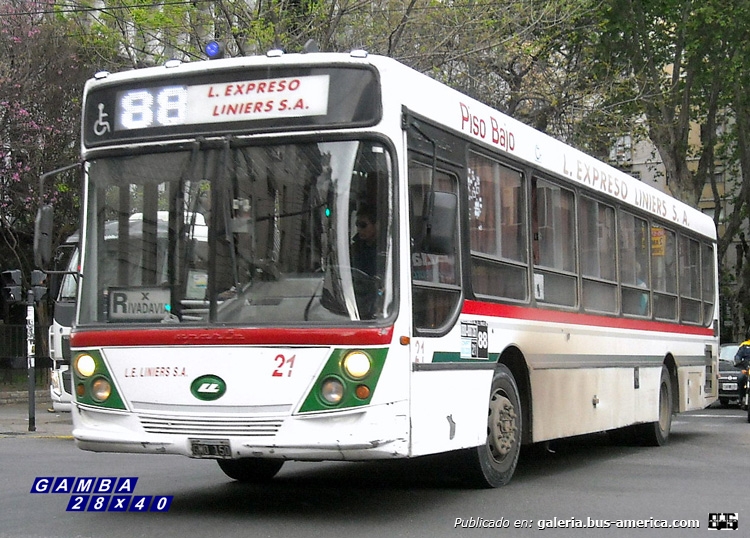 Mercedes-Benz O-500 U - Ugarte - L.E. Liniers
GMO 150
Línea 88 - Interno 21

Colección: Gamba 28x40
Palabras clave: Gamba / 88