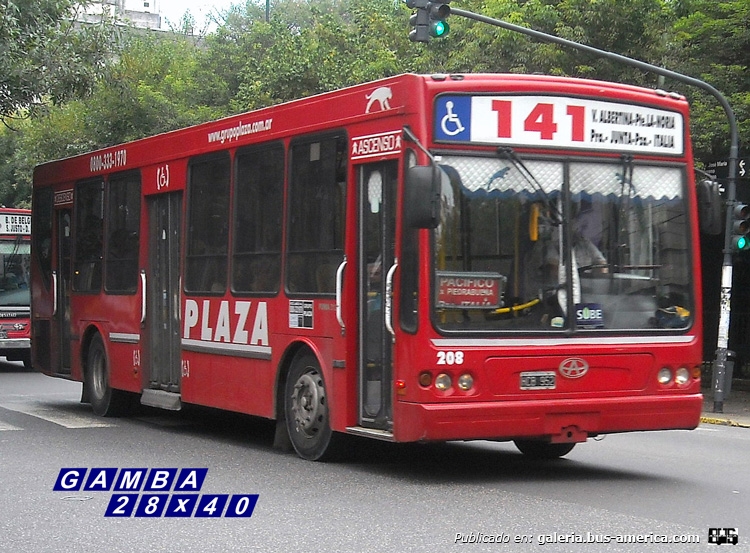 T.A.T.S.A. - Puma D 12 - Plaza
HCB 952
Línea 141 - Interno 208

Colección: Gamba 28x40
Palabras clave: Gamba / 141