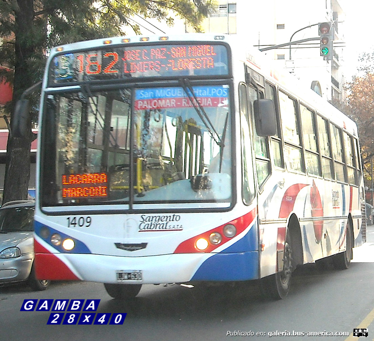 Mercedes-Benz OH 1618 L - Metalpar - Sargento Cabral 
LJW 630
Línea 182 - Interno 1409

Colección: Gamba 28x40
Palabras clave: Gamba / 182