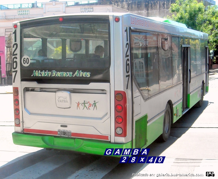 T.A.T.S.A. Puma D 12 - La Central de Vicente López S.A. [Misión Buenos Aires]
MAS 284
Línea 114 (Buenos Aires) - Interno 1267

Fotografía: Gamba 28x40
Palabras clave: Gamba / 114