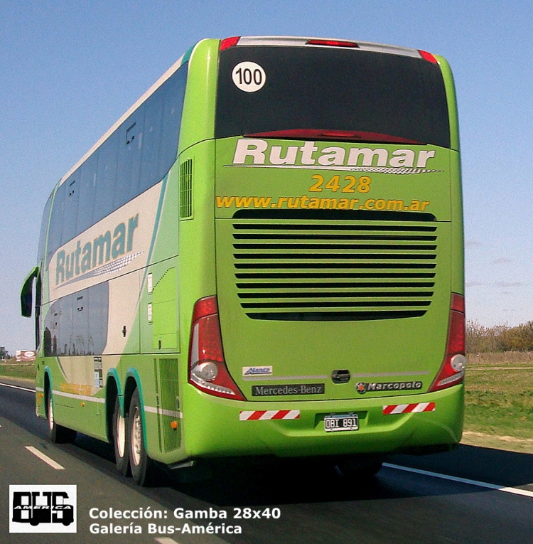 Mercedes-Benz O-500 RSD - Marcopolo (en Argentina) - Rutamar
OBI 891
Interno 2428

Colección: Gamba 28x40
Palabras clave: Gamba / Larga