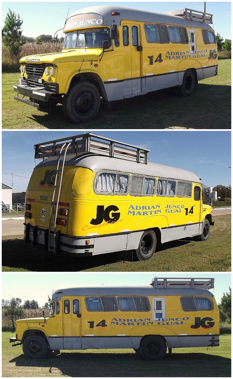 Desoto DP-400 - El Trébol - Motorhome
Un caso particular, no fue masivo este chasis y su carrocería tampoco fue muy vista sobre este modelo originario de Chrysler

Fotografía: www.mercadolibre.com.ar
Palabras clave: Gamba / MH