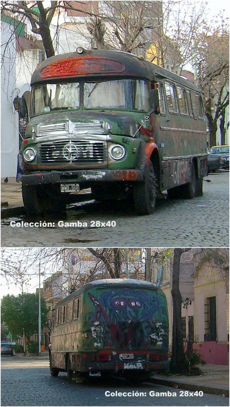 Mercedes-Benz LO 1114 - El Indio - Particular
B 1277706 - WWO 968
Probablemente su origen sea La Independencia S.A. , así se puede inferir al ver
la puerta de emergencia izquierda y su luz sobre el cartel de destinos

http://galeria.bus-america.com/displayimage.php?pid=29587
Palabras clave: Gamba / LISA