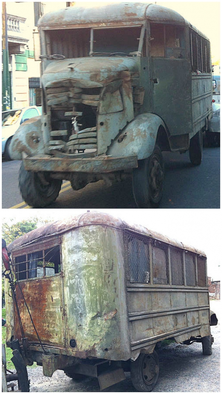 G.M.C. COE (4X4)
Vehículo en venta, que fuera utilizado durante la segunda guerra mundial,
como transporte, ambulancia, taller, etc

Fotografía extraída de: www.arcar.org

Palabras clave: Gamba / COE