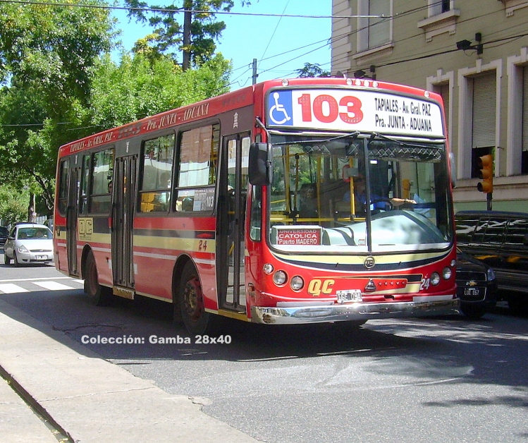Agrale MT 12 - Todo Bus - Quirno Costa
IGE 094
Línea 103 - Interno 24

Colección: Gamba 28x40
Palabras clave: Gamba / 103