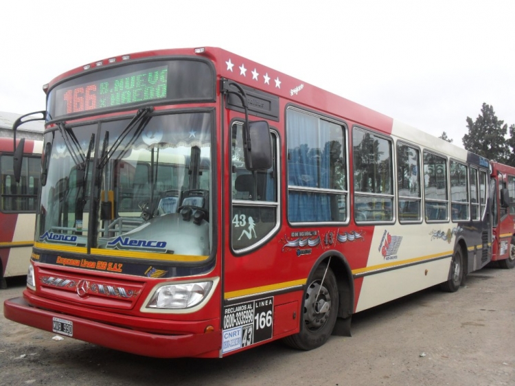 Mercedes-Benz OH 1618 L- SB - Italbus  - Línea 216 
MVB 990
Línea 166 - Interno 43
Otra nueva unidad carrozada por Italbus para la Linea 166.
