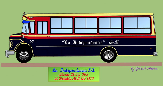 El Detalle LO 1114 - La Independencia S.A.
Uno de los El Detalle con los que contó la empresa La Independencia S.A. en la década de los '80. Como no tengo fotos de esa época (El Detalle de LISA) me basé en esquemas de colores de los 1214 de la época y mi memoria.
Palabras clave: Independencia LISA 203 365 Detalle 1114