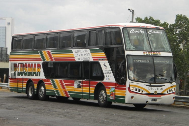 Mercedes-Benz O-400RSD - Busscar PanorâmicoDD (En Argentina) - Plusmar 2014
EVK-954
Posiblemente ya fuera de la flota, reemplazado por los Comil
Palabras clave: Busscar Mercedes-Benz