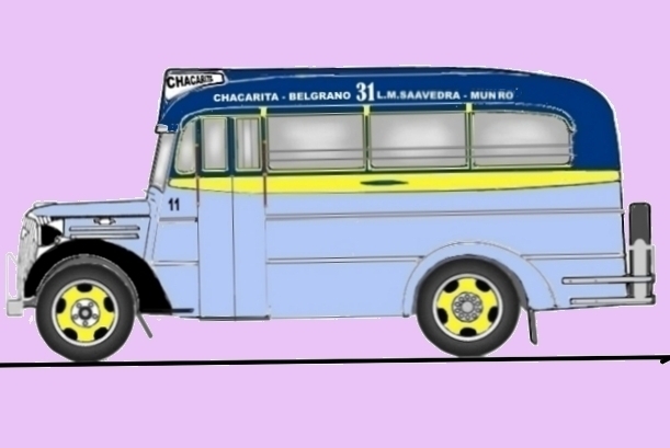 Chevrolet (G.M.C.) - Marrugat - Línea 31
Linea 31 (Ex Línea 8) - Interno 11

Dibujo realizado por: Arnaldo Francisco Sábatto 

http://galeria.bus-america.com/displayimage.php?pid=32678
