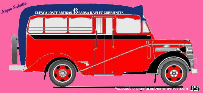 Linea 43  Ex 4  Chevrolet 1938 Carrocería Gnecco DIBUJO Interno 11
