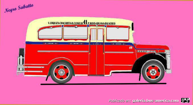  Linea 41 Ex linea 41 Chevrolet  1941  Carrocería Francone DIBUJO Interno 49
