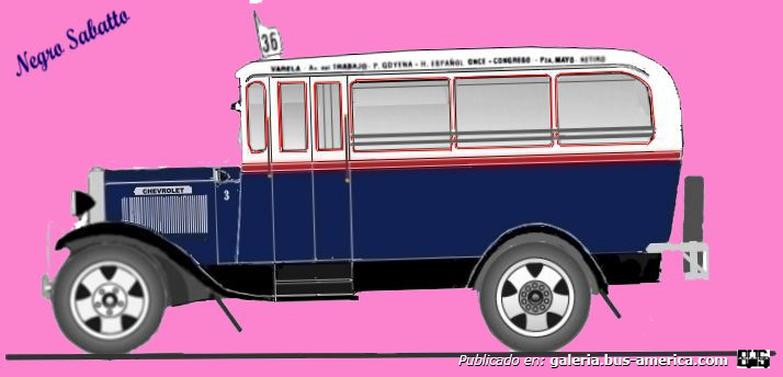  Linea 36 Chevrolet 1933 Carrocería Mattaruchi DIBUJO Interno 3
Linea 36 Ex Linea Ex Linea 54, con 37 coche, Inaugurada en septiembre de 1932, Habilitada el 30 de noviembre de 1934, Linea de Tenencia, convenio de tenencia  el 5 de febrero de 1943, Restablecida en tenencia el 14 de febrero de 1943, Tenencia por la CTCBA el 17 de ma yo de 1943.
