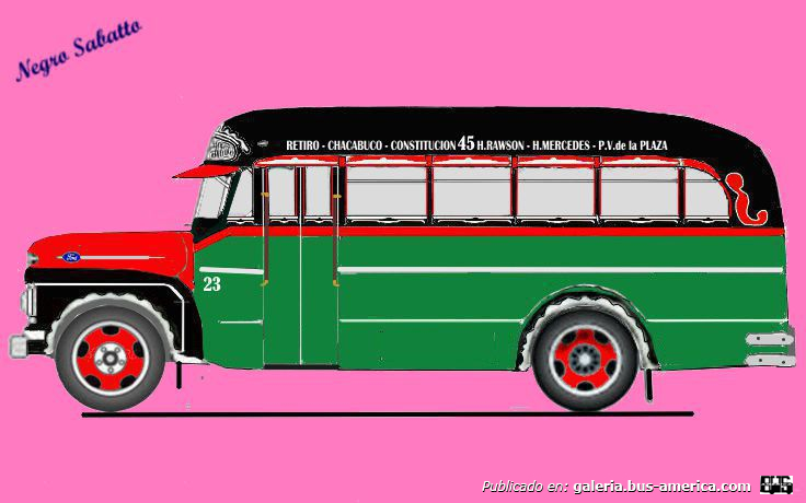  Lin3a 45 Ex Linea 24 Ford 1952 Carrocería La Favorita DIBUJO Interno 23
