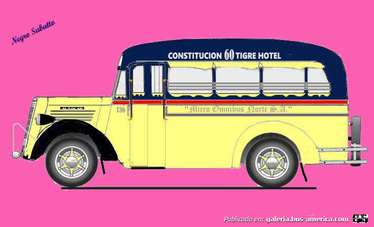 Linea 60 Ex Linea31, Autocar 1942 Carrocería Gnecco Interno 136
