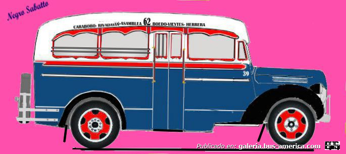Linea 62 Ex Linea 8 Ford 1942 Carrocería Puletti  Interno 39
