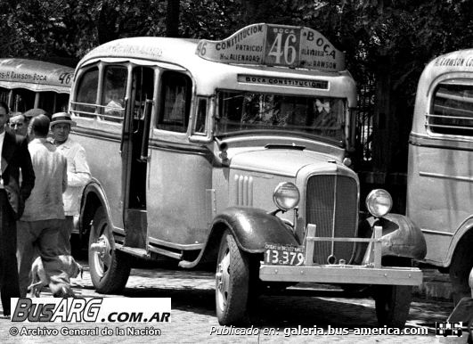  linea 46 Ex Linea 12 Chevrolet 1934 Carrocería La Sin Rival
