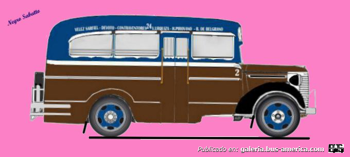 Chevrolet 1940 - La Maravilla - Línea de Micro Omnibus FB
Linea 24 (Buenos Aires), interno 2
