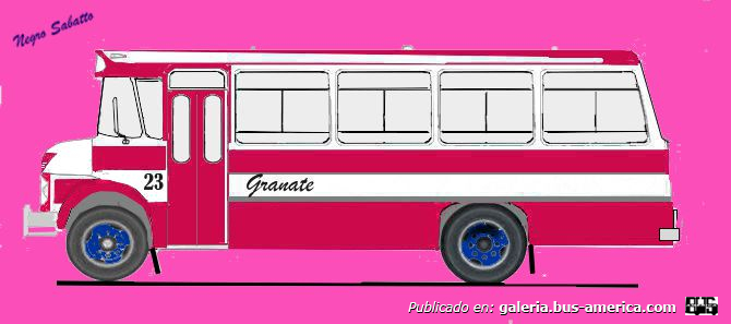 Mercedes-Benz LO 1114 - Fram - Exp.Granate
Línea 522 (Pdo.Lanús), interno ¿23? ¿26?

Ilustración basada en fotografía: [url=https://bus-america.com/galeria/displayimage.php?pid=66137]https://bus-america.com/galeria/displayimage.php?pid=66137[/url]
