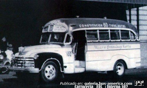 2  Lin.60 Micro Omnibus Norte Chevrolet 1947 C.

