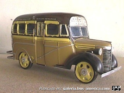Lin. 15 Ex Lin.3 Chevrolet 1940 Carrocería Gnecco Maqueta de mi autoría.
