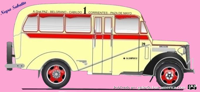 Oldsmobile 1938 - Gnecco - Línea 1
Línea 1 (Buenos Aires), interno 29
