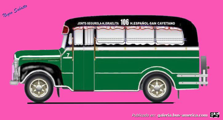 Linea 106 CUSA Internacional 1941 Carrocería La Favorita Interno 7
