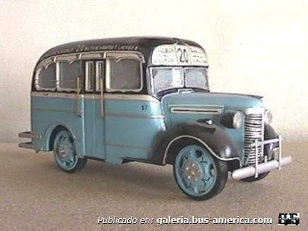 Linea 20 Ex Linea 34 Chevrolet  1940 Carrocería El Trébol Interno 44 Maqueta de mi autoría
