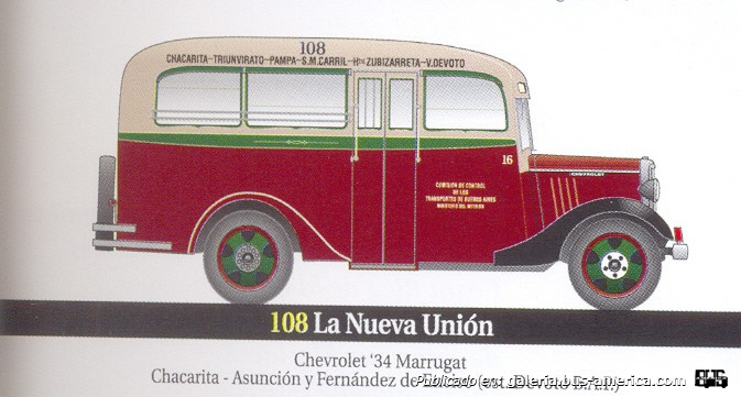  Linea108 La Nueva Unión Chevrolet 1934 Carrocería Marrugat Dibujo de Unival Trasmonte
