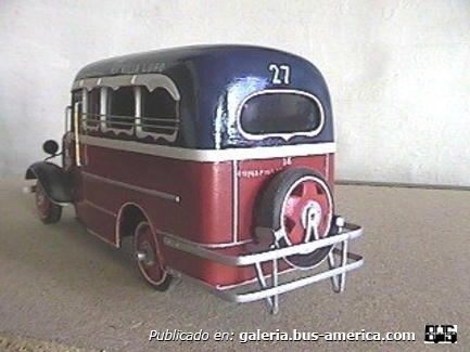 Lin. 27 Ex Lin.2 Chevrolet 1935 Carrocería El Trébol Maqueta de mi autoria.

