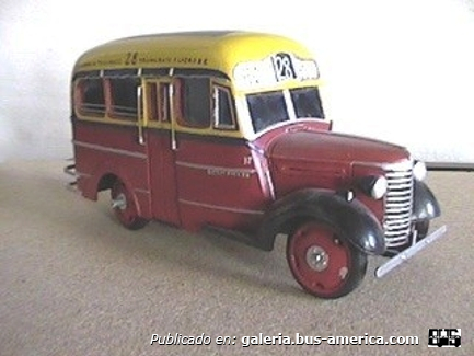 Linea 28 Ex Linea 87 Chevrolet  1940 Carrocería ICA Maqueta de mi autoría
