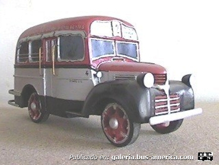 Linea 12 Ex Linea 61 Transportes Callao Dodge 1940 Carrocería ICA Interno Maqueta de mi autoría
