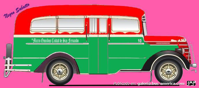  Linea 1 Micro Omnibus Ciudad de San Fernando International 1939  Carroceria La Maravilla Interno 10
