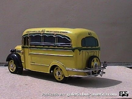 Linea 40 Chevrolet 1939 Carrocería Puletti Interno 10 Maqueta de mi autoría
