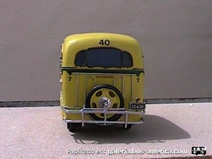 Linea 40 Chevrolet 1939 Carrocería Puletti  Interno 10 Maqueta de mi autoría
